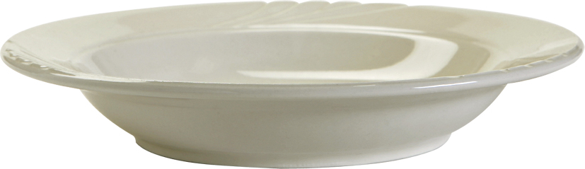 YPD-084 Sonoma 8.5 in. Embossed Plate Rim Soup-Pasta Bowl - Porcelain White  - 2 Dozen -  Tuxton China