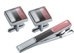 Picture of Visol VSET60 Parri Cufflinks and Tie Bar Gift Set