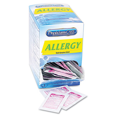 Picture of Acme United 90091 Allergy Tablets  50 Two-Packs/Box
