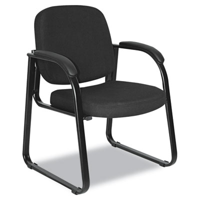 Picture of Alera RL43CFA10B Reception Lounge Series Sled Base Guest Chair  Black Fabric