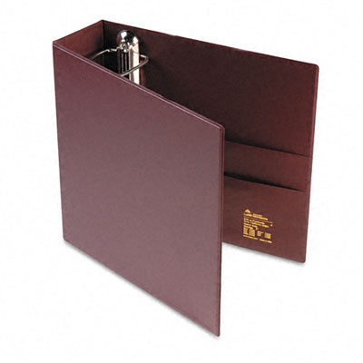 Picture of Avery 79363 Heavy-Duty Vinyl EZD Ring Reference Binder  3&amp;apos;&amp;apos; Capacity  Maroon