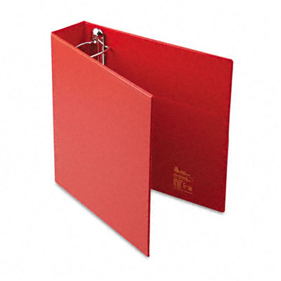 Picture of Avery 79582 Heavy-Duty Vinyl EZD Ring Reference Binder  2&amp;apos;&amp;apos; Capacity  Red