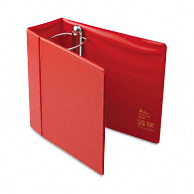 Picture of Avery 79586 Heavy-Duty Vinyl EZD Reference Binder With Finger Hole  5&amp;apos;&amp;apos; Capacity  Red