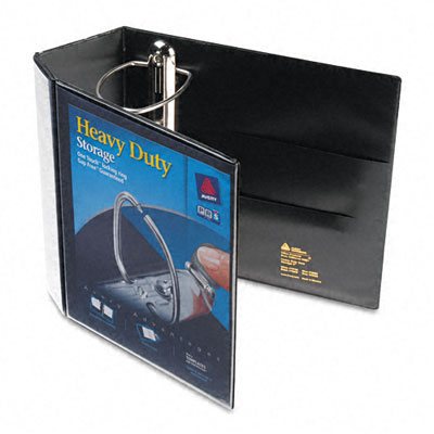 Picture of Avery 79606 Nonstick Heavy-Duty EZD Reference View Binder  5&amp;apos;&amp;apos; Capacity  Black