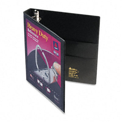 Picture of Avery 79699 Nonstick Heavy-Duty EZD Reference View Binder  1&amp;apos;&amp;apos; Capacity  Black