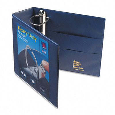 Picture of Avery 79804 Nonstick Heavy-Duty EZD Reference View Binder  4&amp;apos;&amp;apos; Capacity  Navy Blue