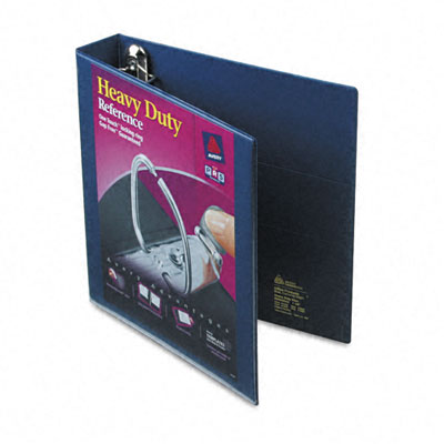 Picture of Avery 79805 Nonstick Heavy-Duty EZD Reference View Binder  1-1/2&amp;apos;&amp;apos; Capacity  Navy Blue