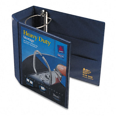 Picture of Avery 79806 Nonstick Heavy-Duty EZD Reference View Binder  5&amp;apos;&amp;apos; Capacity  Navy Blue