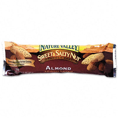 Picture of Advantus SN42068 Nature Valley Granola Bars  Sweet &amp; Salty Nut Almond Cereal  1.2oz Bar  16/Box