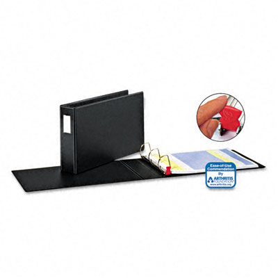 EasyOpen Slant-D Tabloid Reference Binder, 11 x 17, 3'' Capacity, Black