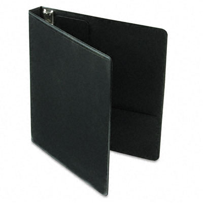 Vinyl ClearVue XtraValue Slant D-Ring Presentation Binder  1'' Capacity  Black