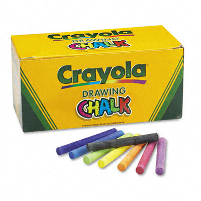 Picture of Crayola. 510400 Colored Drawing Chalk  Six Each of 24 Assorted Colors  144 Sticks/Set