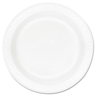 Concorde Foam Plate 9in. Diameter White 125/Pack 500/Carton