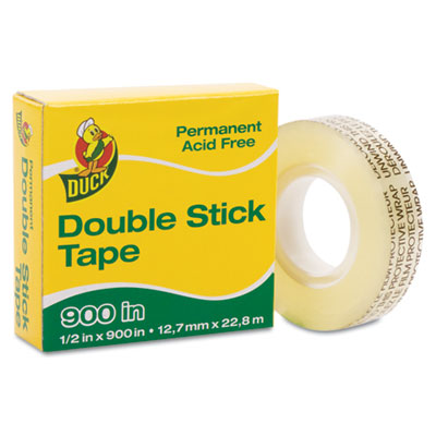 Picture of Henkel 1081698 Permanent Double-Stick Tape  1/2&amp;apos;&amp;apos; x 900&amp;apos;&amp;apos;  1&amp;apos;&amp;apos; Core  Clear