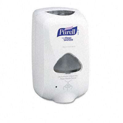 Picture of Gojo 272012 TFX Touch Free Dispenser  1200ml  6-1/2w x 4-1/2d x 11-1/4h  Gray