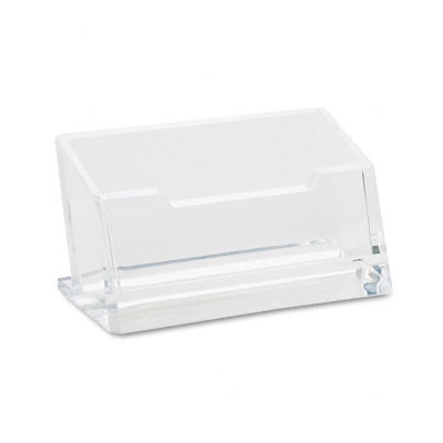 Picture of Kantek AD30 Acrylic Business Card Holder  Capacity 80 Cards  Clear