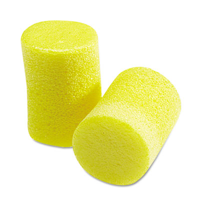 Picture of 3M 3101060 Classic Ear Plugs  Pillow Paks  Uncorded  Foam  Yellow  30 Pairs/Box
