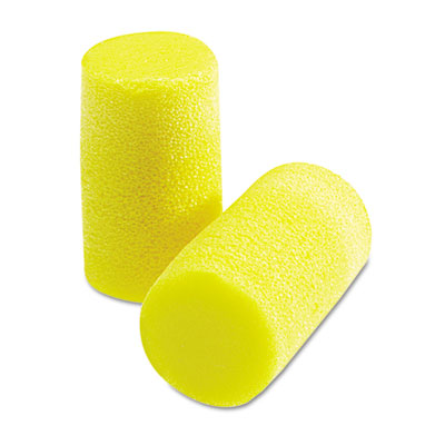 Picture of 3M 3101101 Classic Grande Ear Plugs in Pillow Paks  PVC Foam  Yellow  200 Pairs/Box
