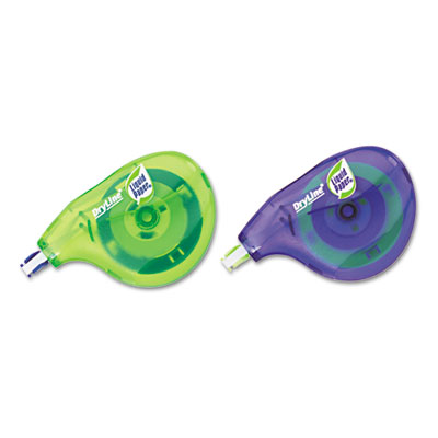 Picture of Papermate 6137206 DryLine Correction Tape  Non-Refillable  1/5&amp;apos;&amp;apos; x 472&amp;apos;&amp;apos;  2/Pack