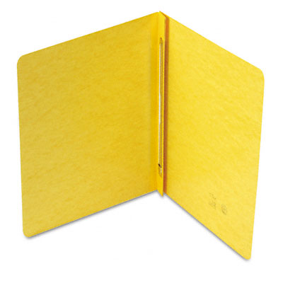 Side Opening PressGuard Report Cover Prong Fastener Letter Yellow