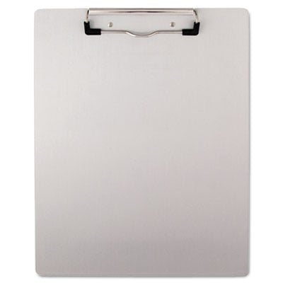 Picture of Universal 40303 Brushed Aluminum Plastic Clipboard  1/2&amp;apos;&amp;apos; Capacity  Holds 8-1/2w x 11h  Silver