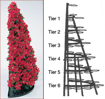 6.5 ft. Half Round Tree Rack