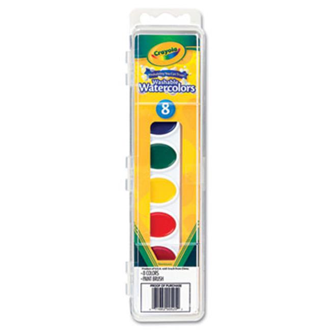Crayola. 530525 Washable Watercolor Paint 8 Assorted Colors