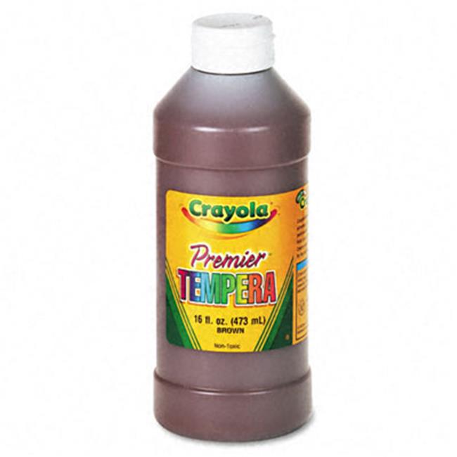 Crayola. 541216007 Premier Tempera Paint Brown 16 oz