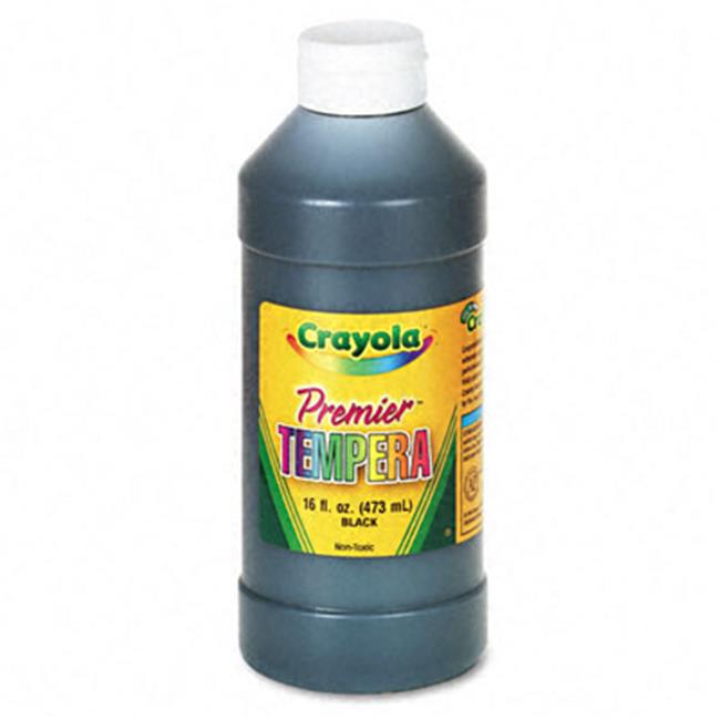 Crayola. 541216051 Premier Tempera Paint Black 16 oz