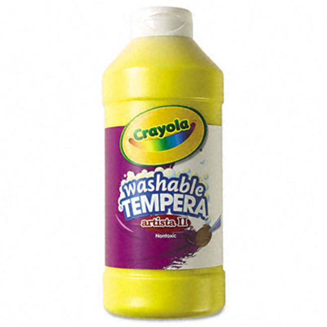 Crayola. 543115034 Artista II Washable Tempera Paint Yellow 16 oz