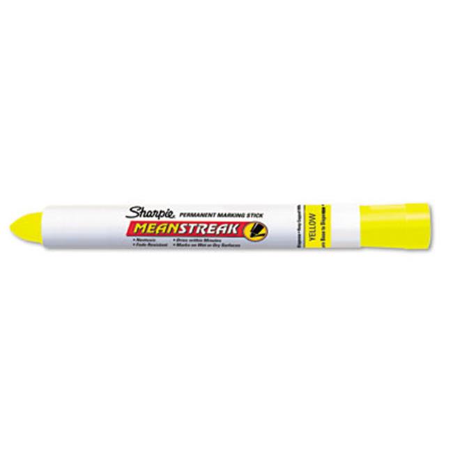Sanford Ink 85005 Mean Streak Marking Stick Broad Tip Yellow - Picture 1 of 1