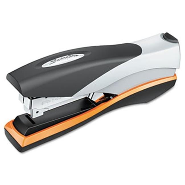 Swingline 87845 Optima Desk Stapler 40-Sheet Capacity Silver/Orange/Black