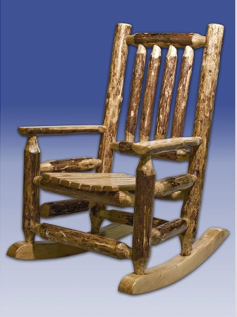 Picture of Montana Woodworks MWGCKRS Glacier Country Childs Log Rocker