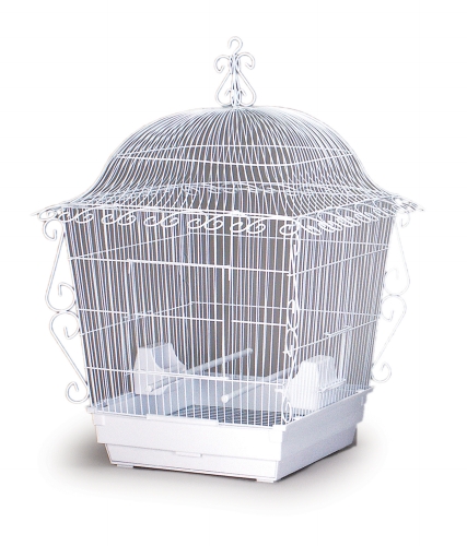 Picture of Prevue Pet Products 220W Jumbo Scrollwork Cage - White