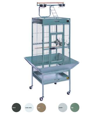 Picture of Prevue Pet Products 3151SAGE 18 in. x 18 in. x 57 in. Wrought Iron Select Cage - Sage
