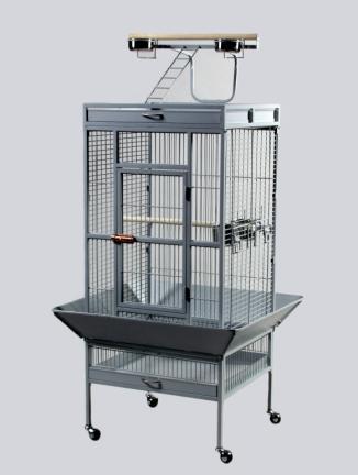 Picture of Prevue Pet Products 3152W 24 in. x 20 in. x 60 in. Wrought Iron Select Cage - Pewter