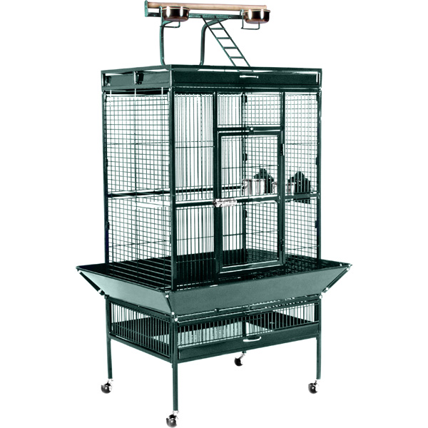 Picture of Prevue Pet Products 3153SAGE 30 in. x 22 in. x 63 in. Wrought Iron Select Cage - Sage