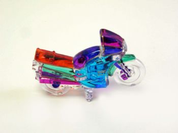 Picture of Belco 8219 Hand painted Crystal Motorcycle Figurine