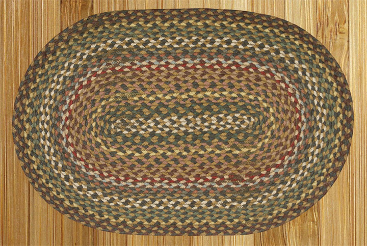 Picture of Capitol Earth Rugs 02-051 Fir-Ivory Jute Braided Rug