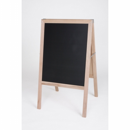 Picture of Crestline 312 Folding Two-sided Marquee Wood Easel - Whiteboard and Black Chalkboard