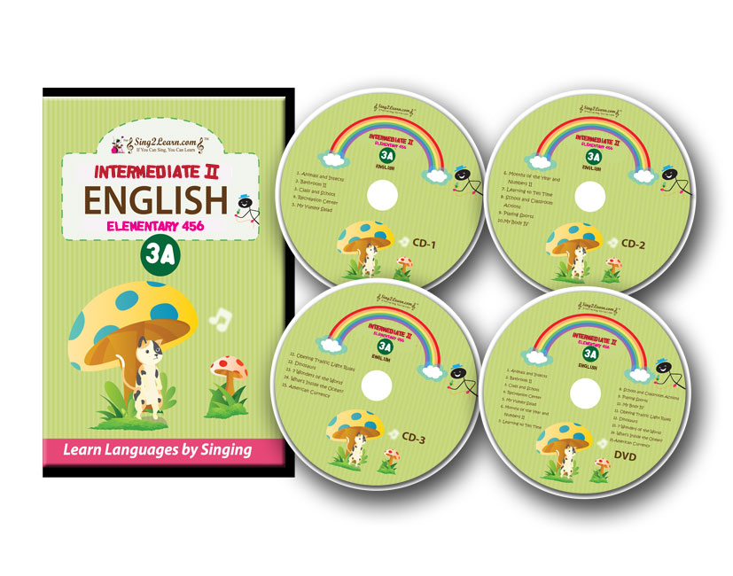 English-3A-combo Intermediate 2 English DVD-CD-HB 301-315 -  Sing2Learn
