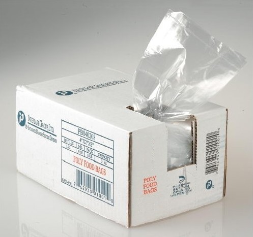 Picture of Inteplast Group IBS PB080418H Poly Bag Heavy Duty 8 in. W x 4 in. G x 18 in. L