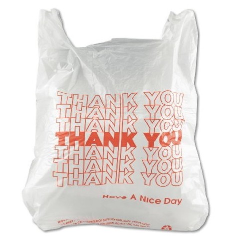Picture of Inteplast Group IBS THW1VAL Thank You Bag 11.5 in. W x 6.5 in. G x 21 in. L