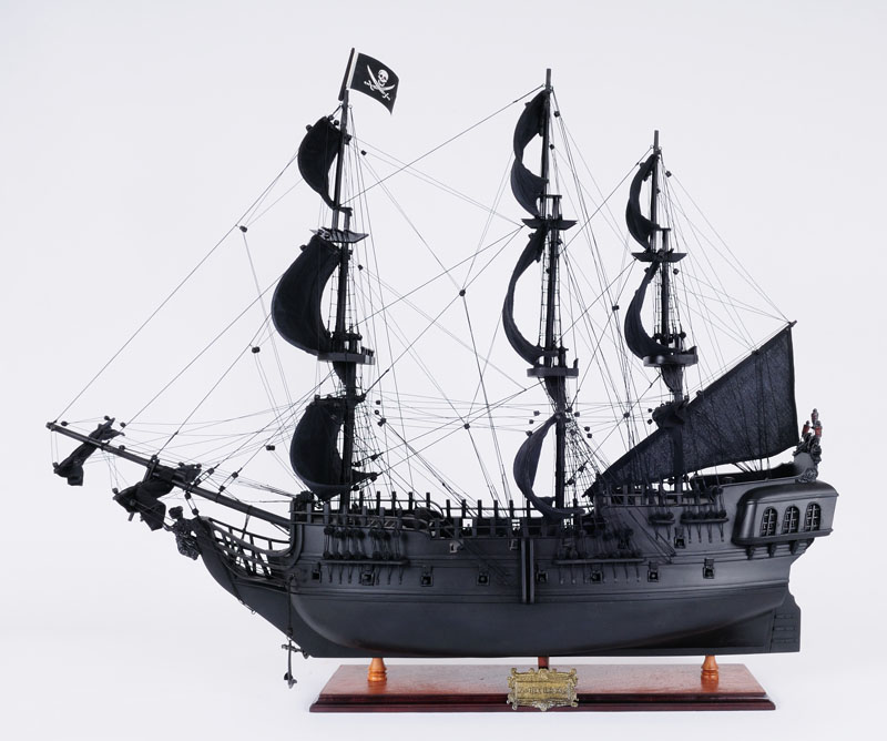 Picture of Old Modern Handicrafts T295 Black Pearl Pirate Ship