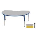 Early Childhood Resource ELR-14104-GYE-C 48 in. x 72 in. Gray Kidney Adjustable Activity Table with Yellow Chunky Legs Early Childhood Resource ELR-14104-GYE-C 48 in. x 72 in. Gray Kidney Adjustable Activity Table with Yellow Chunky Legs