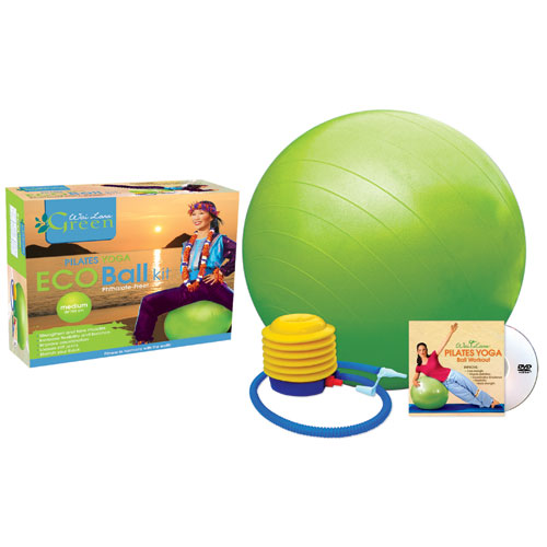 Picture of Wai Lana Productions G-1151DM Pilates Yoga Eco Ball Kit with DVD - Medium