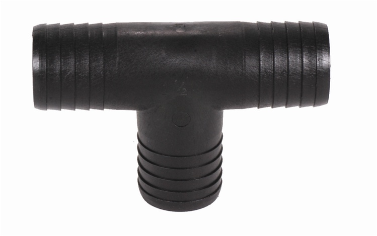 Aquascape 99115 Barbed Hose Tee 3/8" x 1/2" for Pond Water Feature Waterfall Landscape and Garden