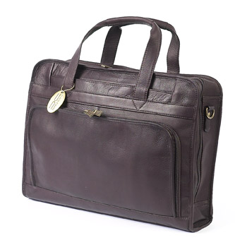 Picture of Claire Chase 168E-cafe Professional Computer Briefcase - Cafe
