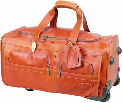 Picture of Claire Chase 233E-saddle Rolling Duffel - Saddle