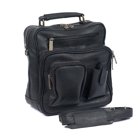 Picture of Claire Chase 405E-black Jumbo Man Bag - Black